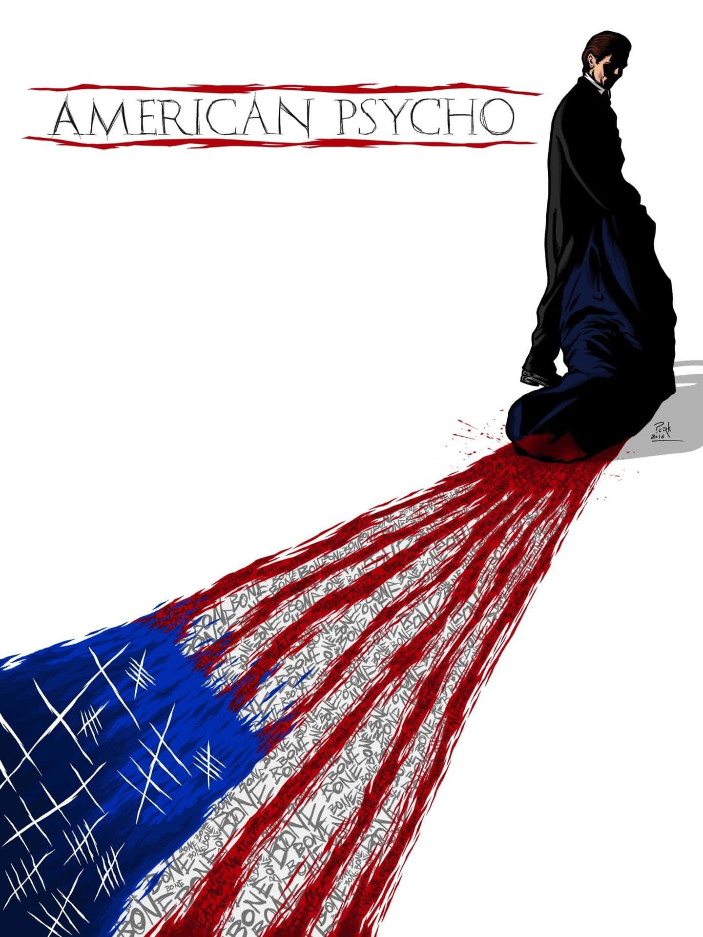 American Psycho Flag HD Wallpaper