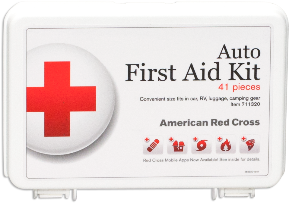 American Red Cross Auto First Aid Kit PNG