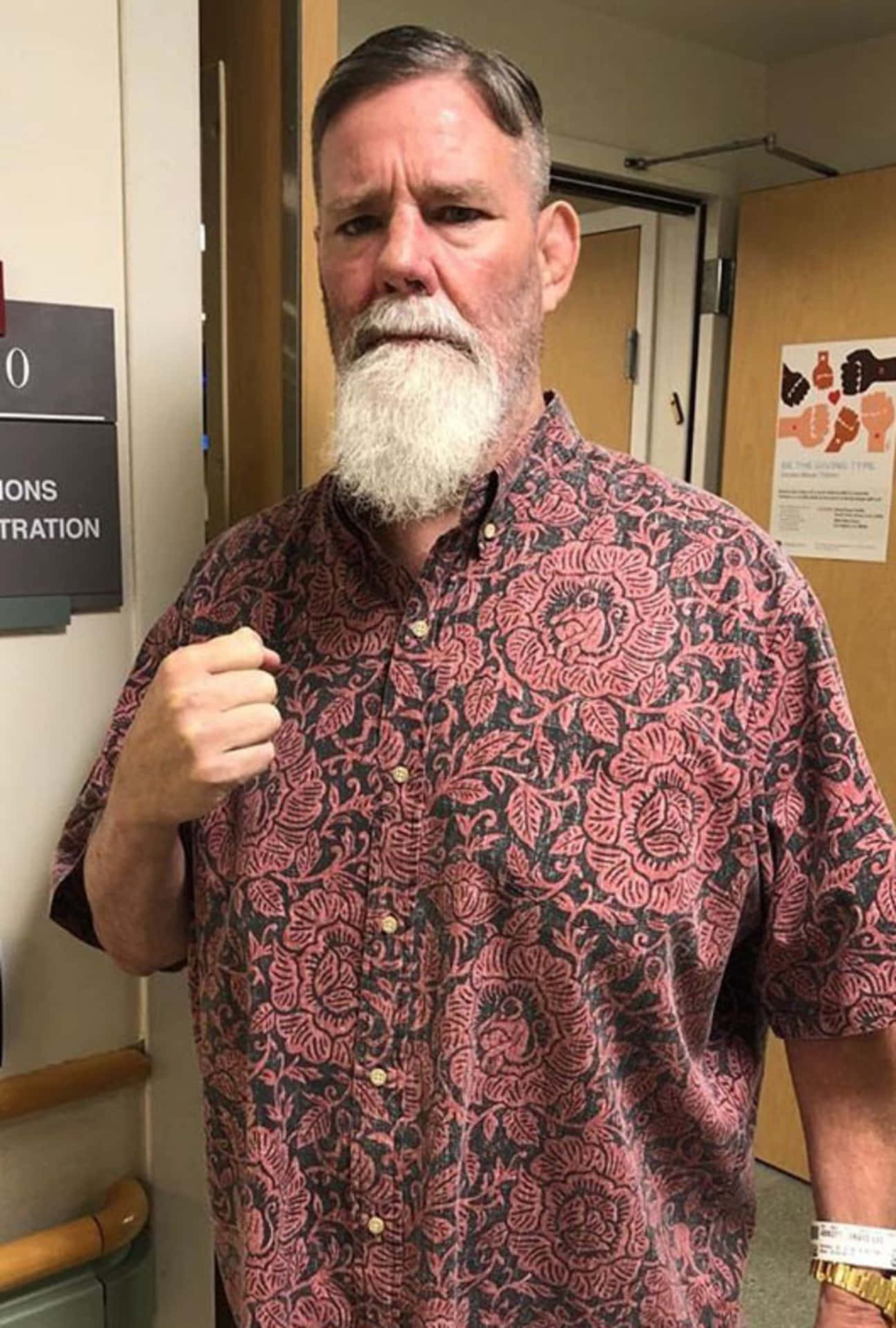 American Retired MMA Fighter David Abbott In A Hospital Wallpaper