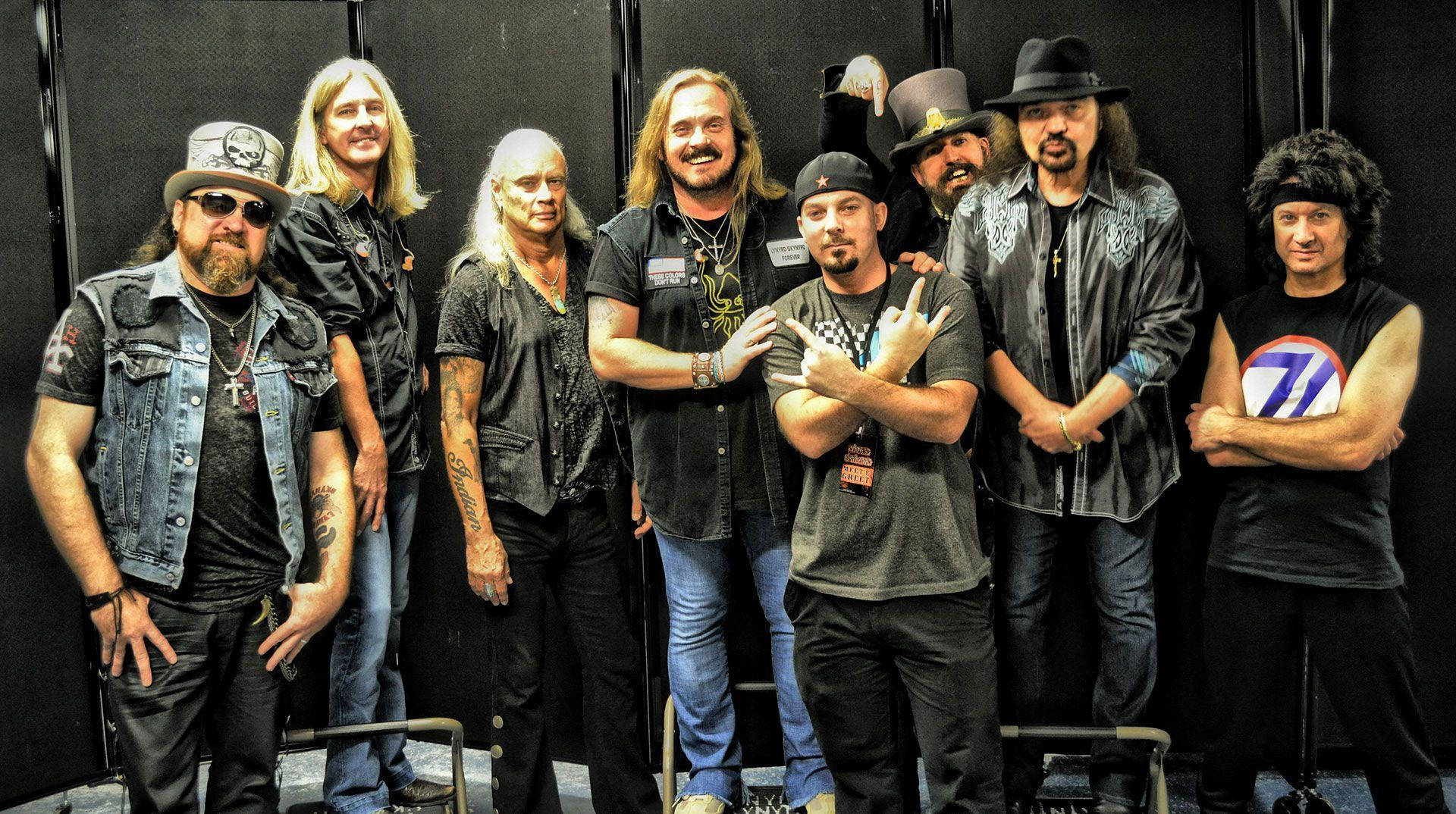 American Rock Band Lynyrd Skynyrd Backstage Photo Wallpaper