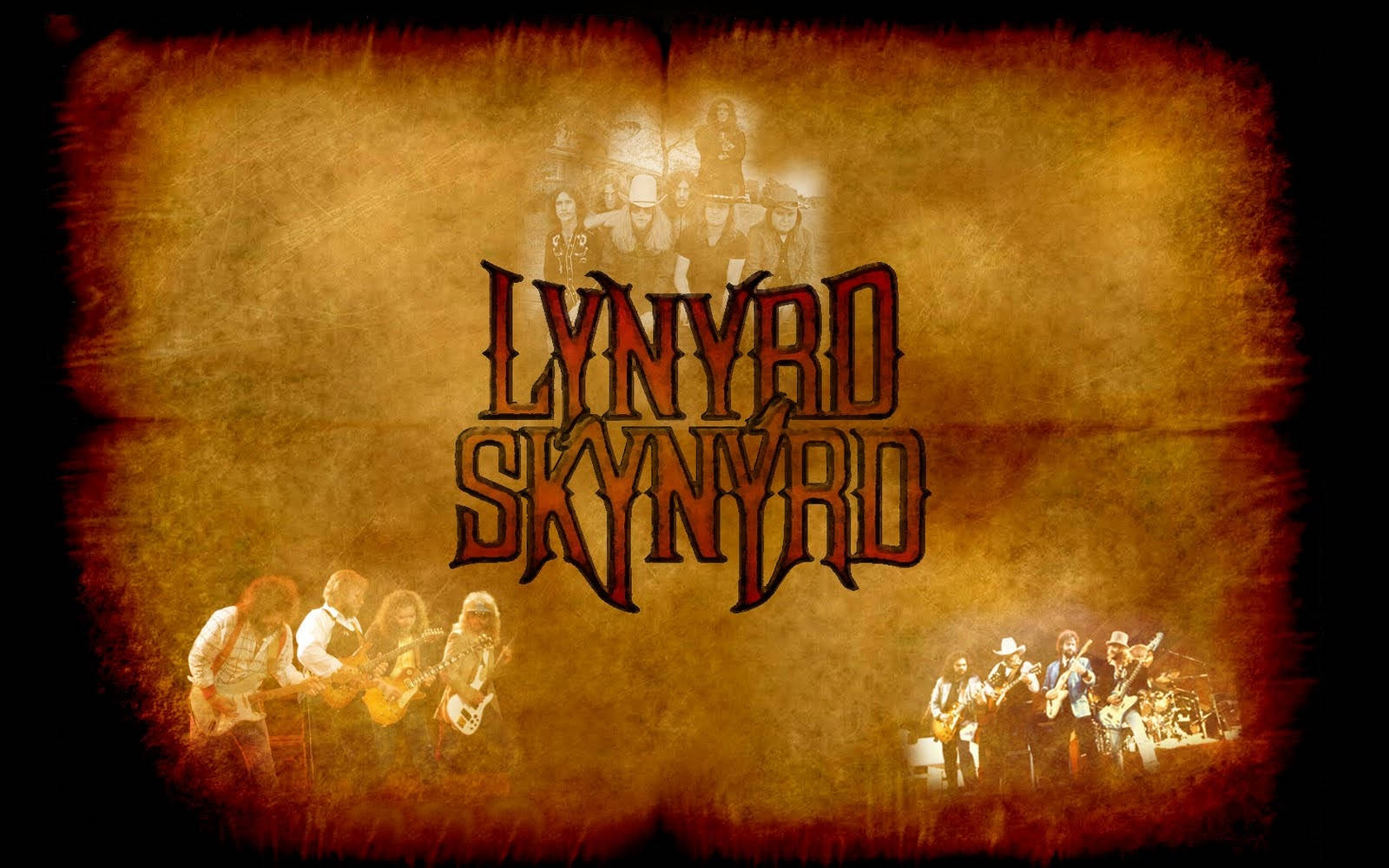 American Rock Band Lynyrd Skynyrd Graphic Design Wallpaper