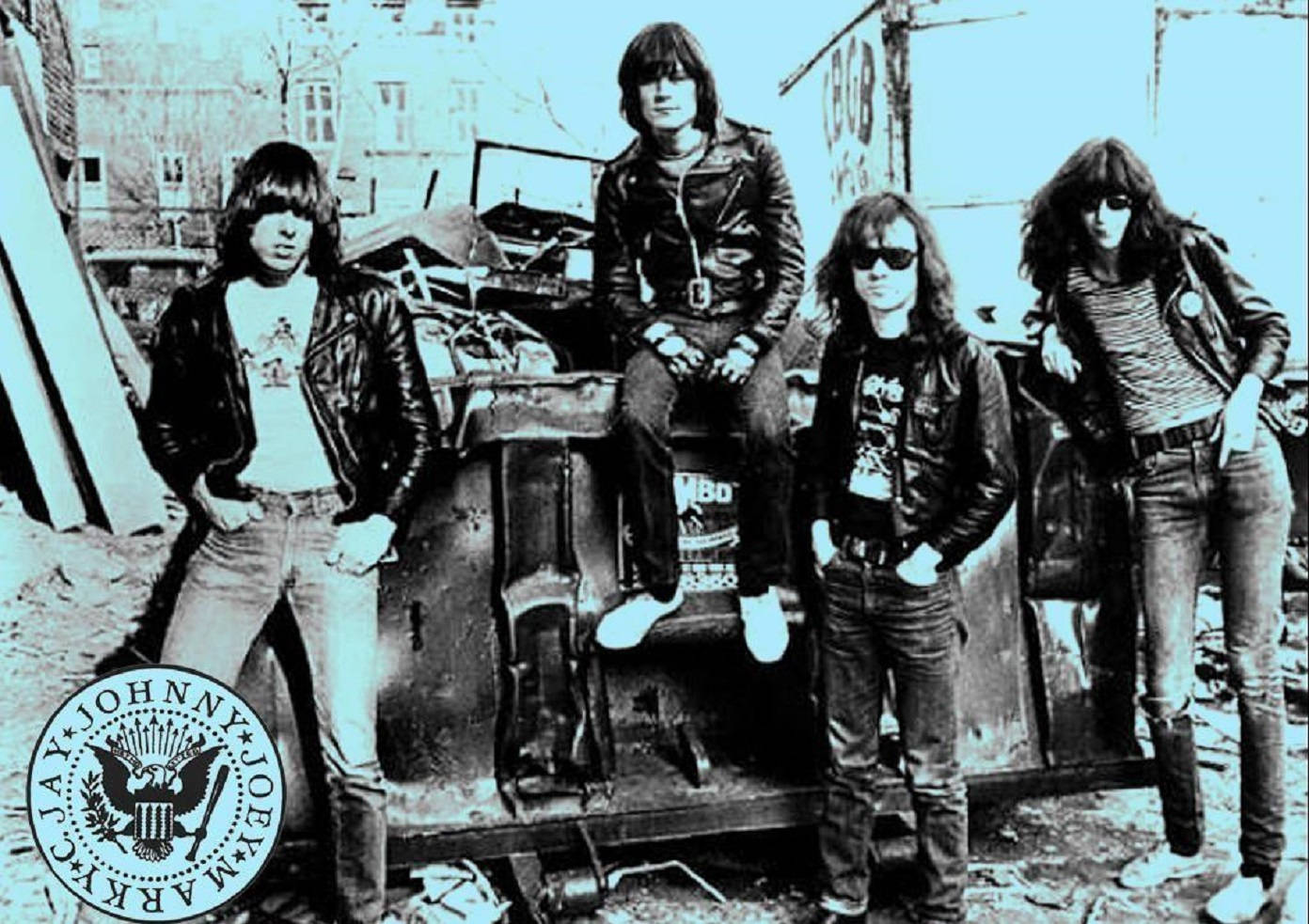 American Rock Group Ramones New York 1977 Wallpaper