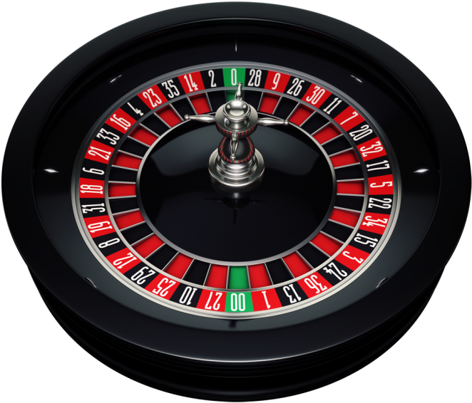 American Roulette Wheel Top View PNG