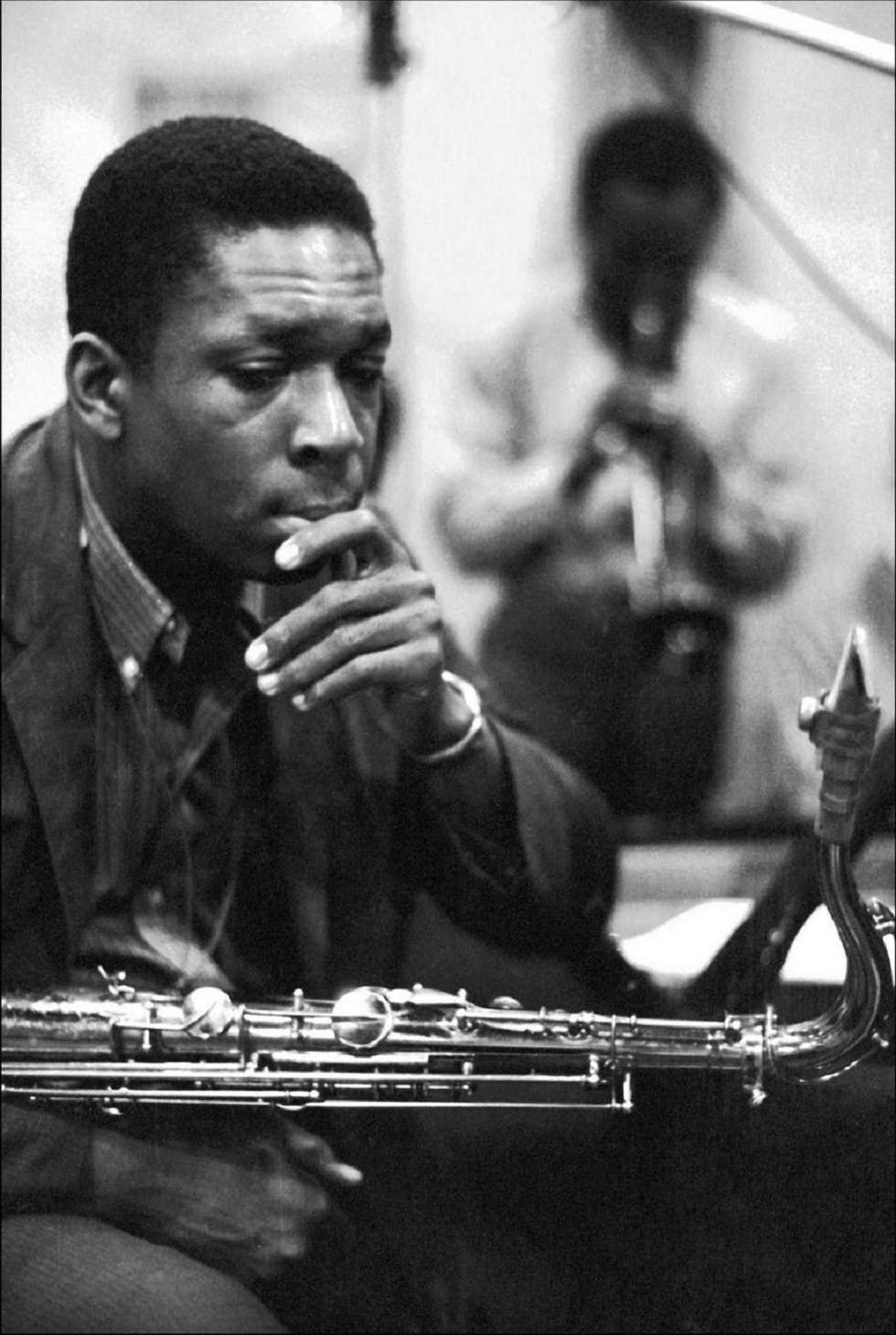 American Saxophonist John Coltrane 1958 Portrait Wallpaper
