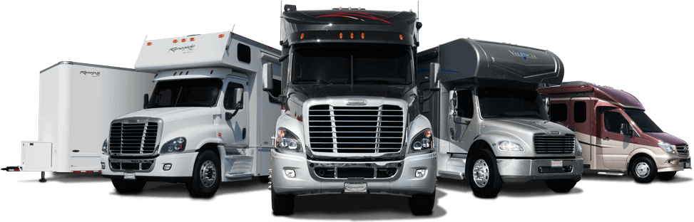 American Semi Trucks Lineup PNG
