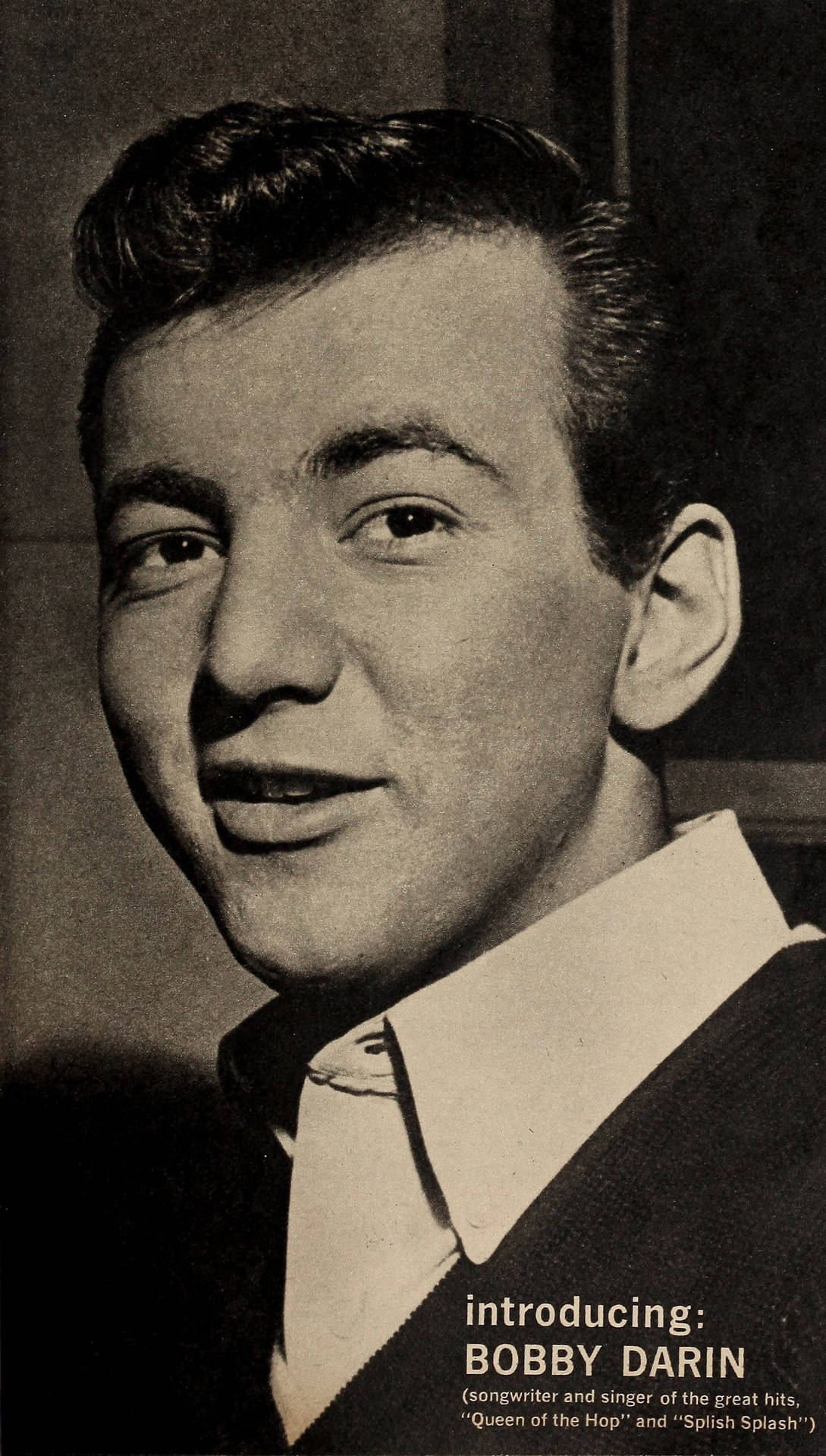 Carteldel Cantante Estadounidense Bobby Darin En 1959 Fondo de pantalla