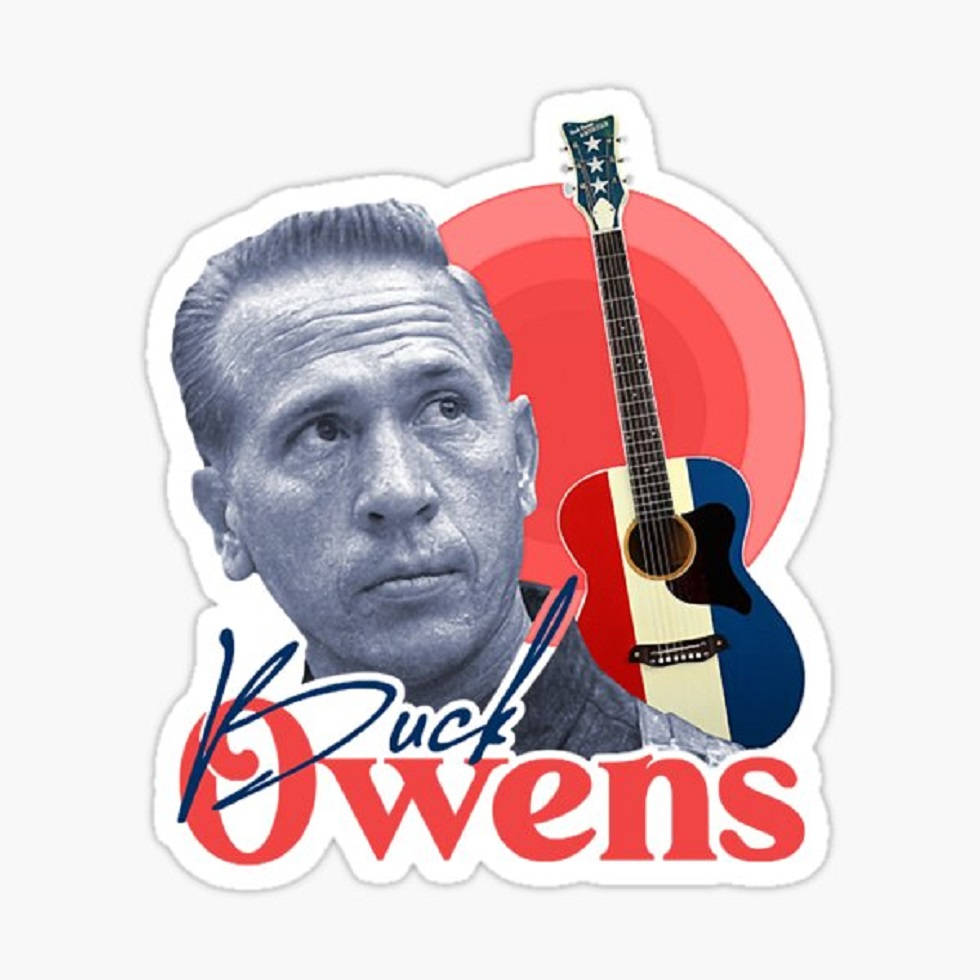 Amerikanskesångaren Buck Owens Digital Konst. Wallpaper