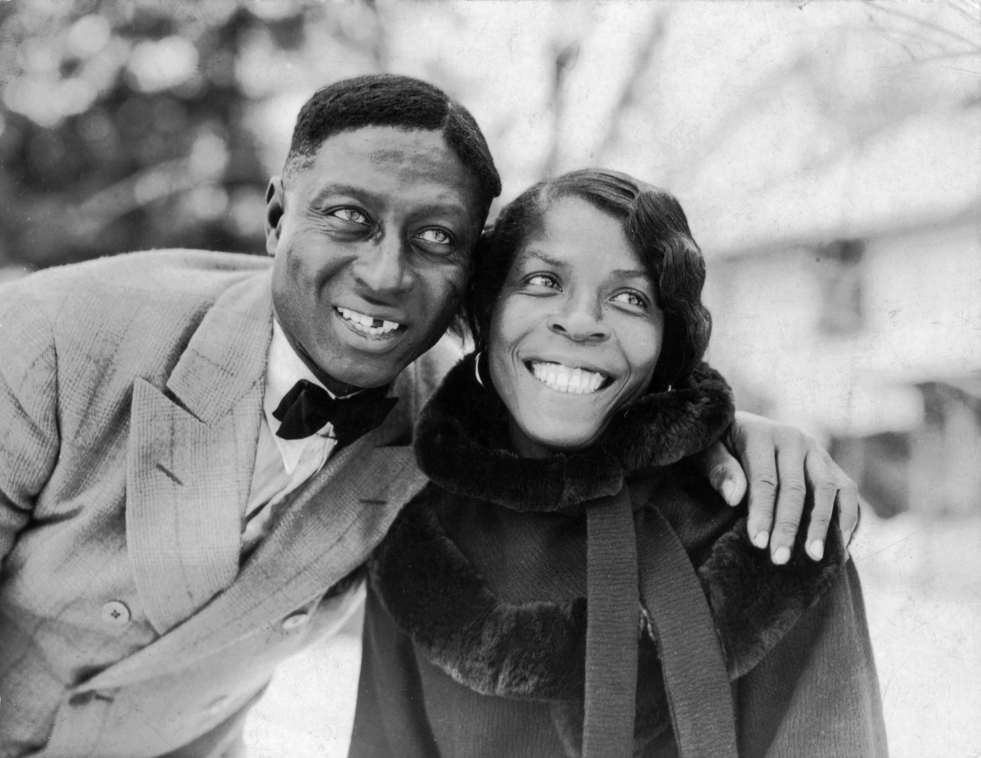 American Singer Leadbelly With Wife Martha Promise 1935 Photograph Wallpaper