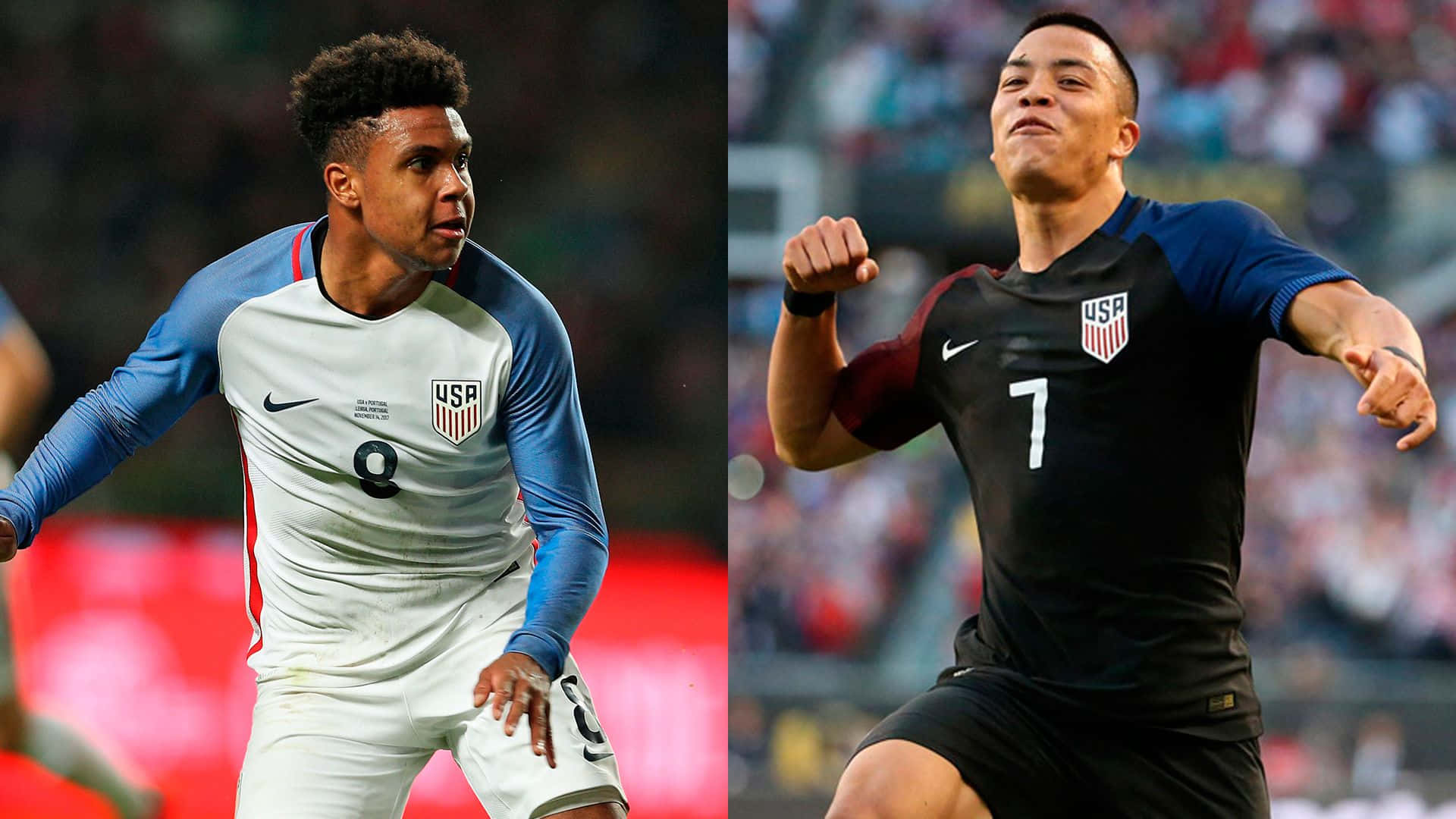 American Soccer Players Bobby Wood And Weston Mckennie Wallpaper