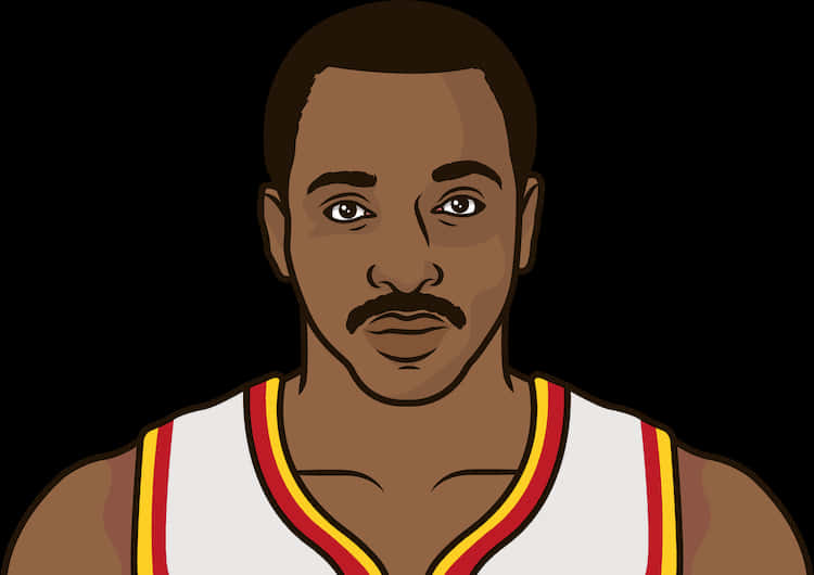 American Star Athlete Moses Malone Animation Wallpaper