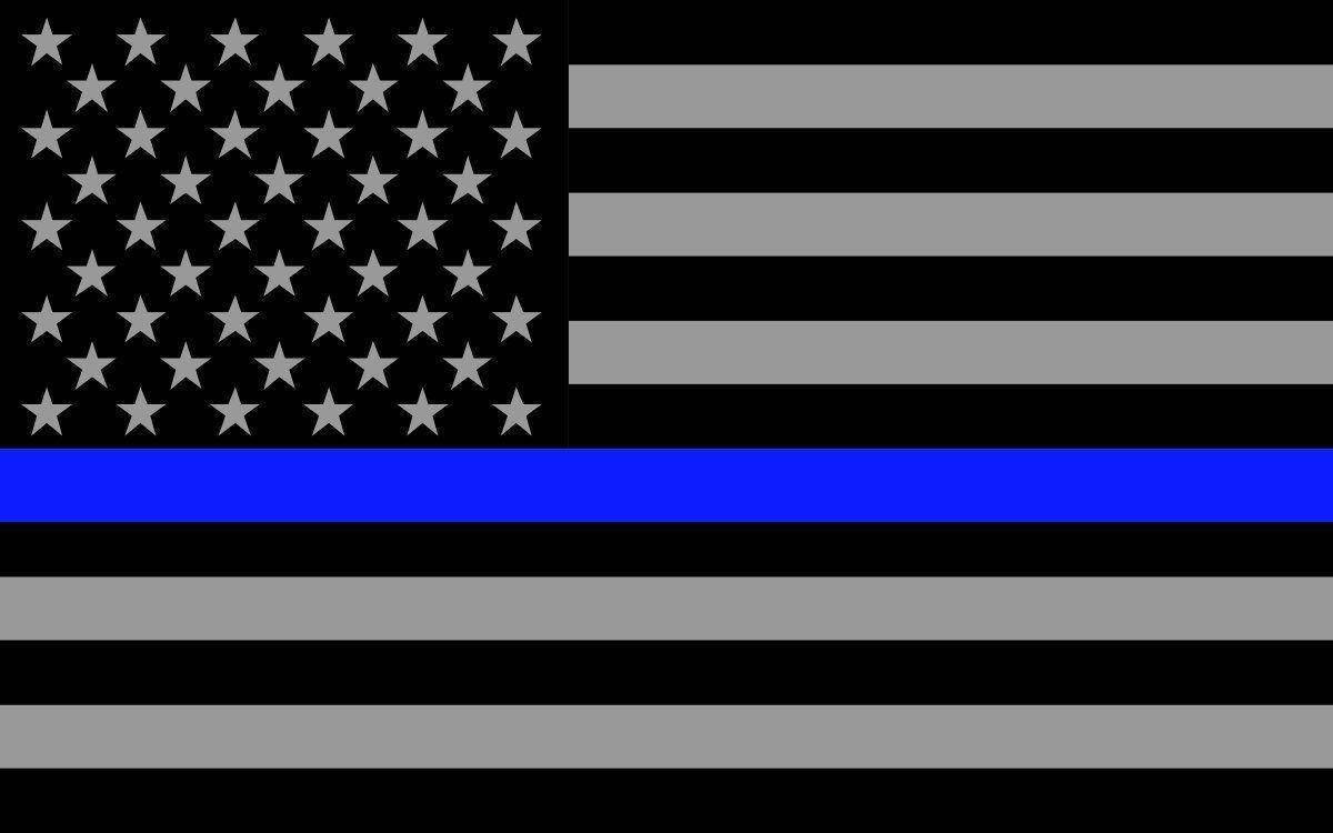 Showing Support for the Thin Blue Line Wallpaper