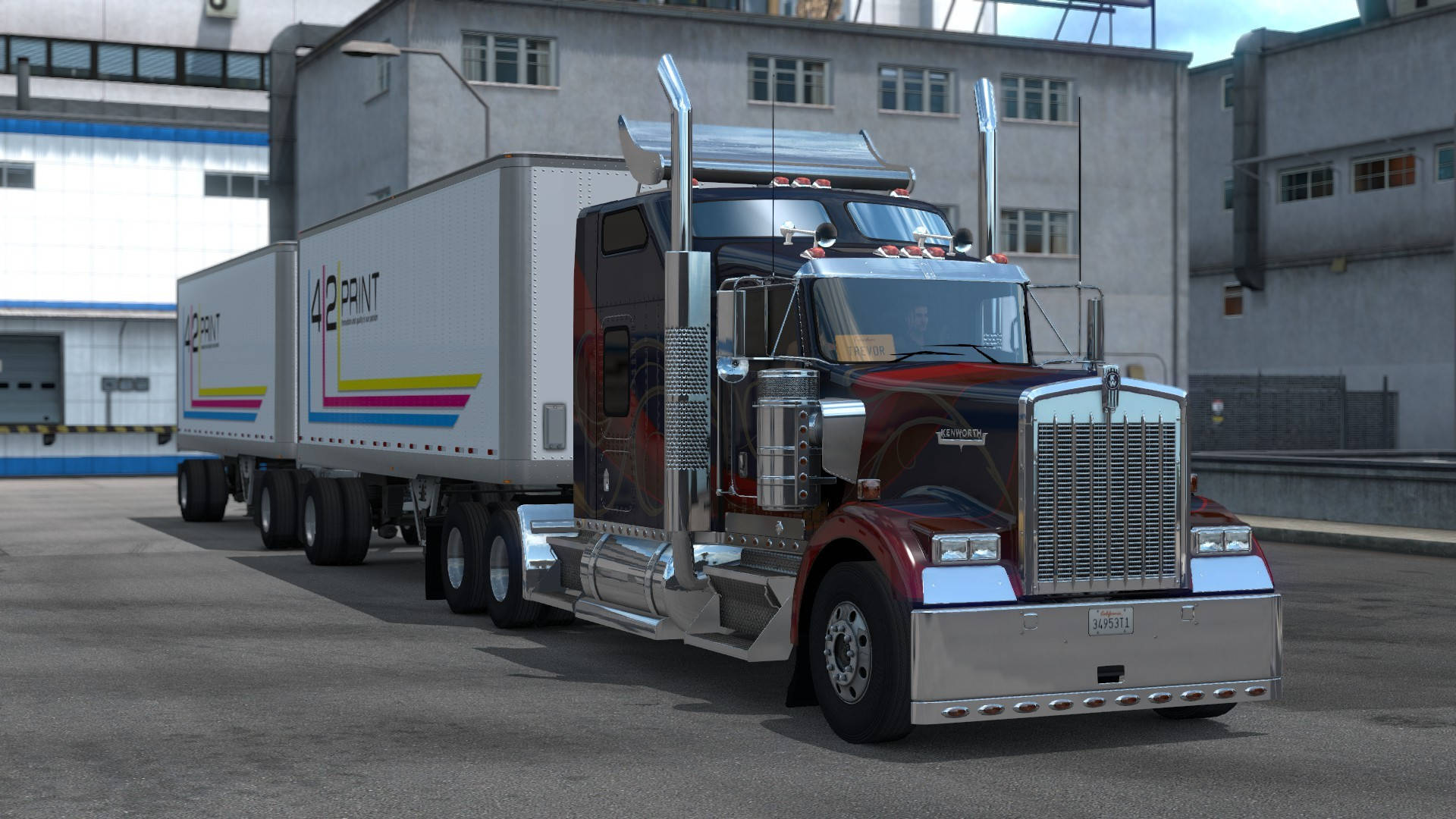 American Truck Simulator Custom Kenworth Truck
