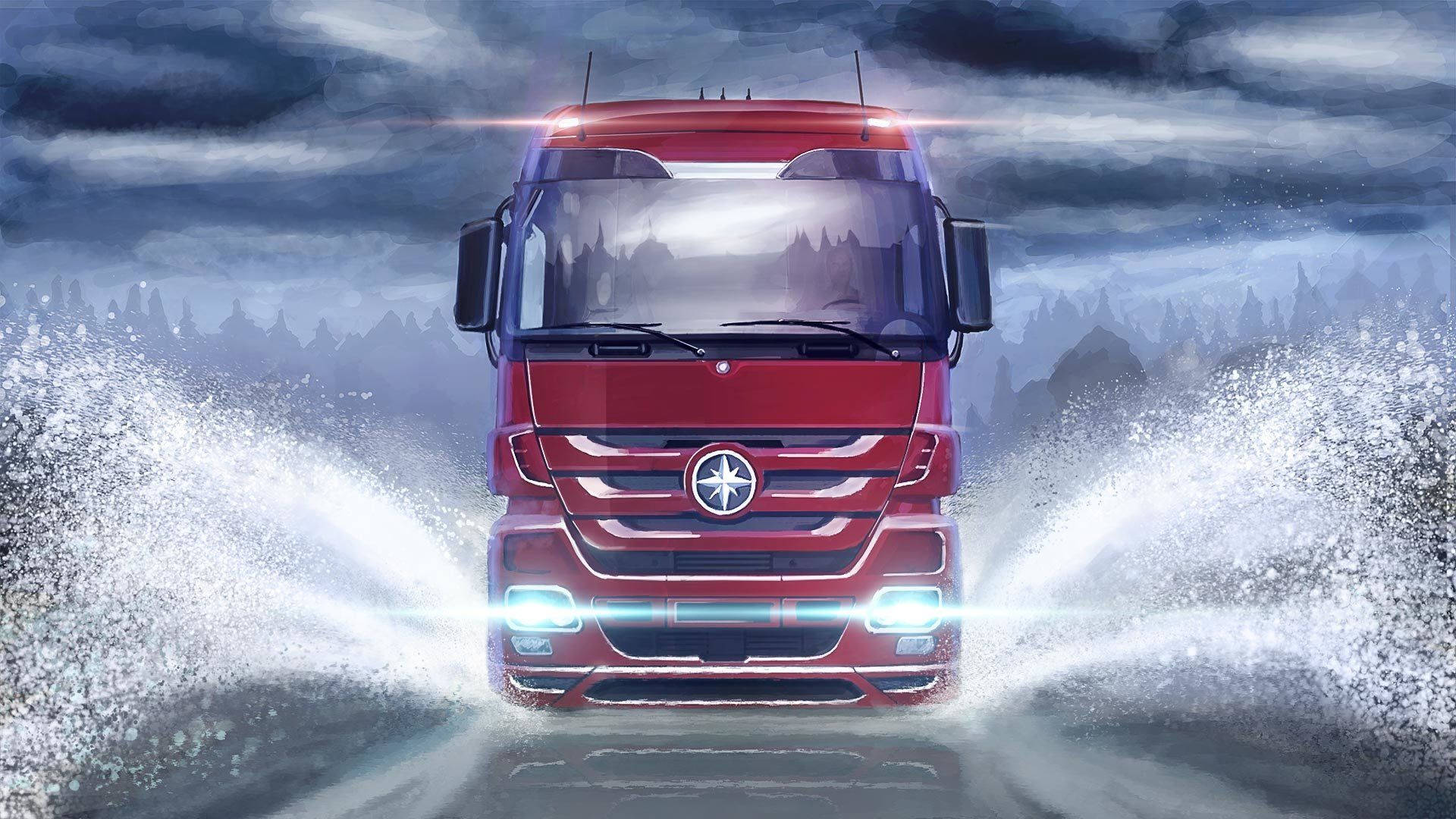 American Truck Simulator Euro Truck Wallpaper
