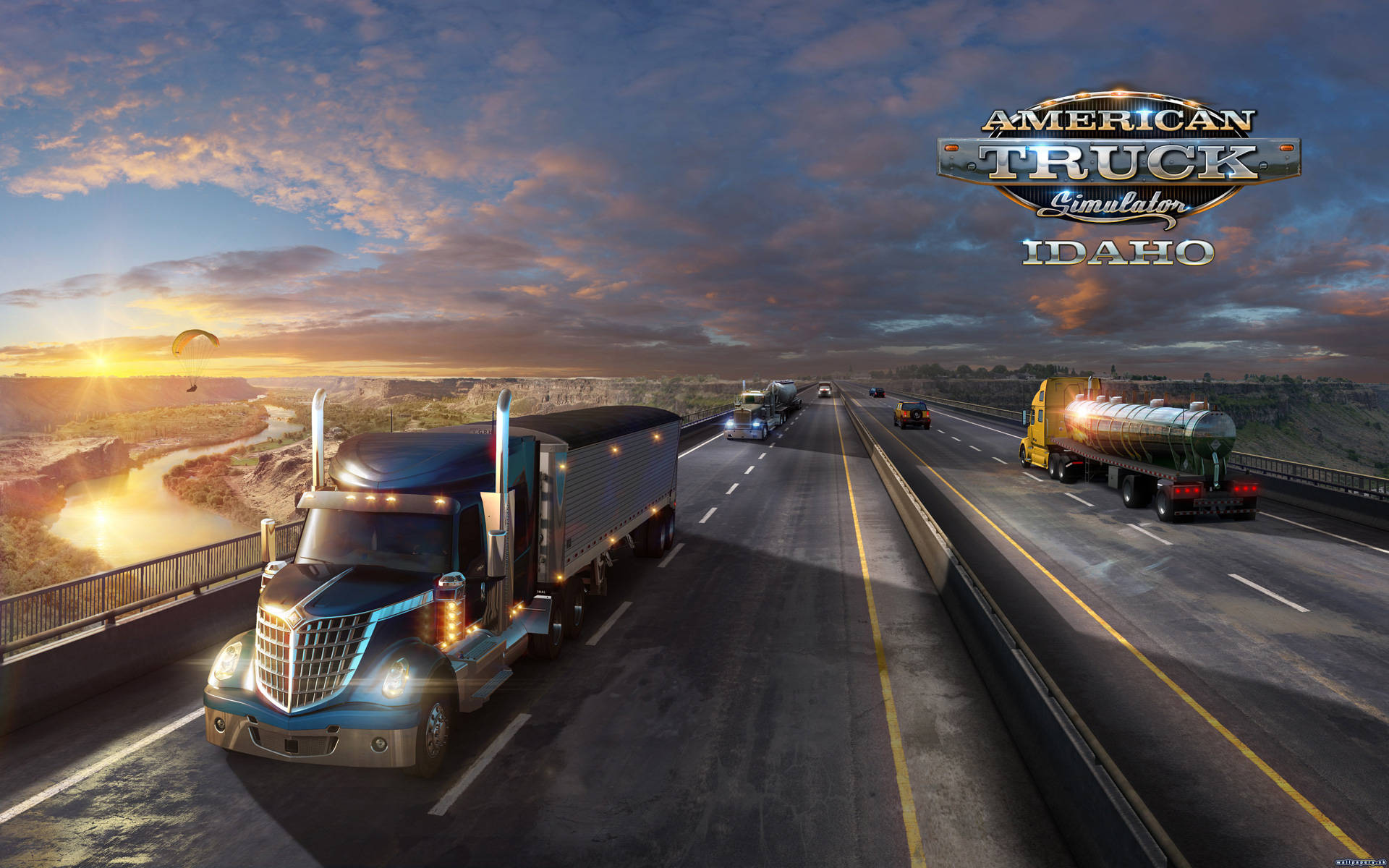 American Truck Simulator Idaho Road Wallpaper