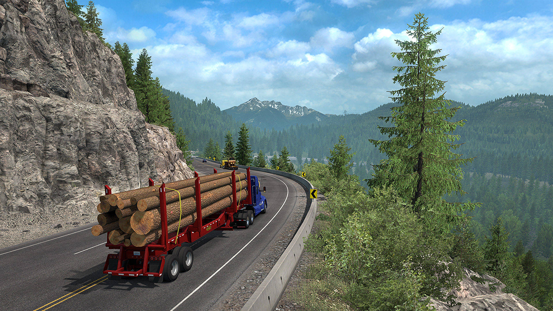 American Truck Simulator Mountain Side Road