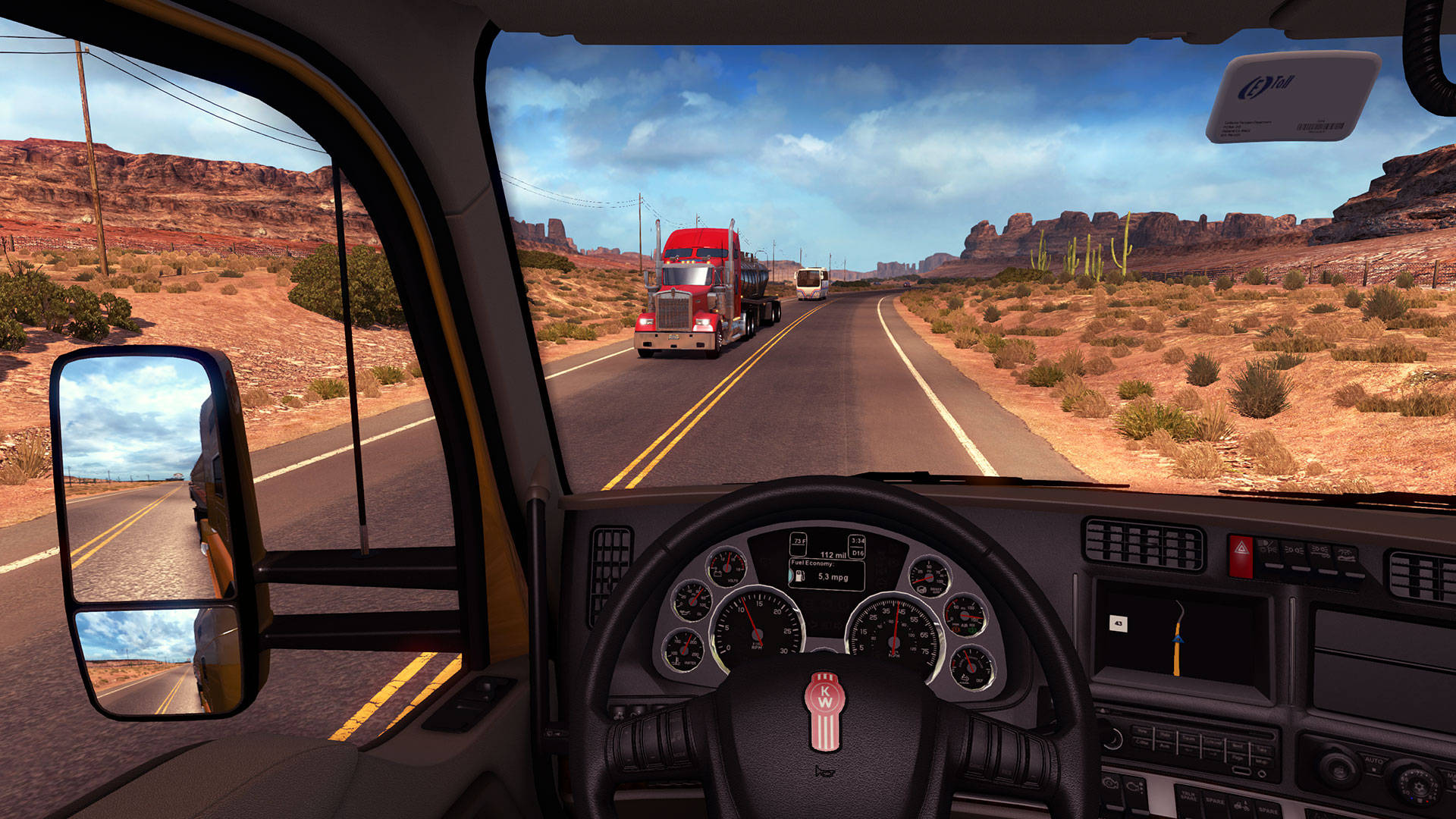 American Truck Simulator Trucks Interior Wallpaper