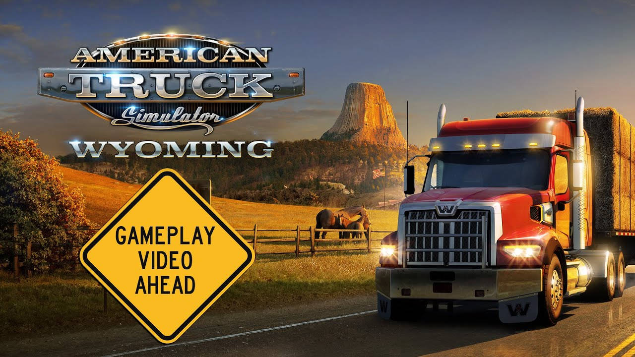 American Truck Simulator Wyoming Road Wallpaper