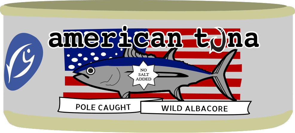 American Tuna Can Label PNG