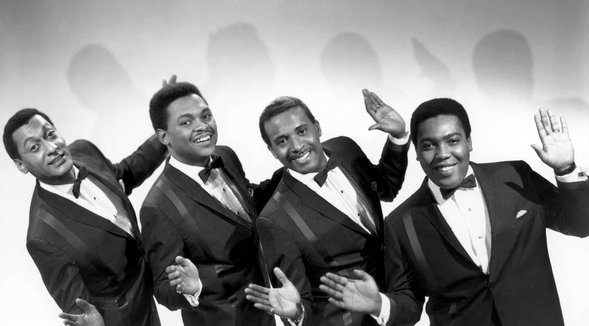 Amerikanskvokalkvartett Four Tops Från 60-talet. Wallpaper