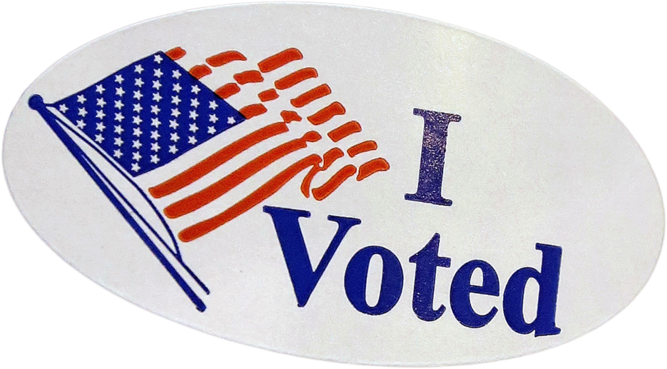 American Voting Sticker PNG