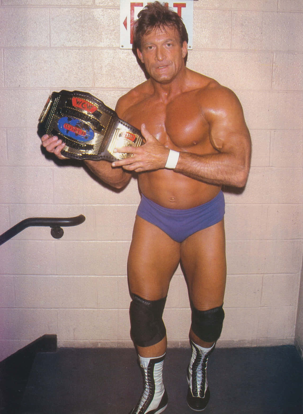 Amerikansk WCW-spiller Paul Orndorff 1993 fotografi udskriv tapet Wallpaper