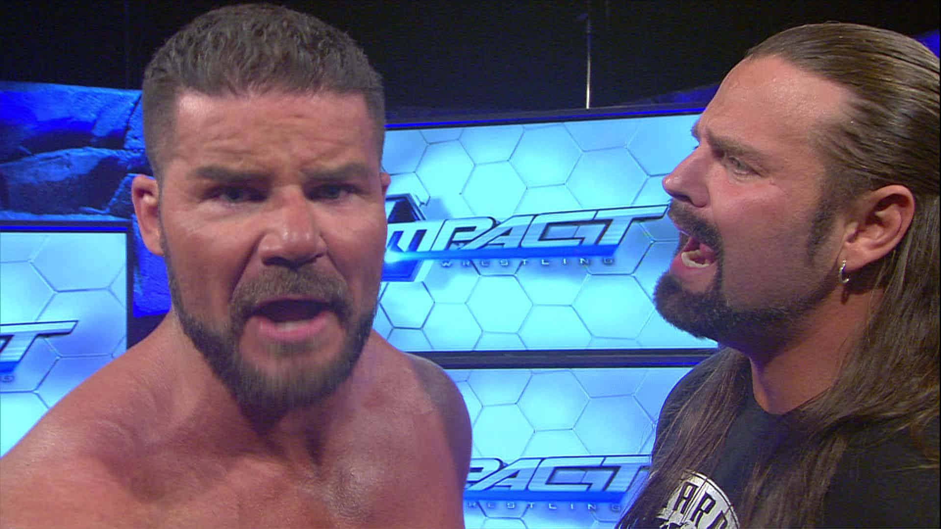 American wrester James Storm Talking To Bobby Roode Wallpaper