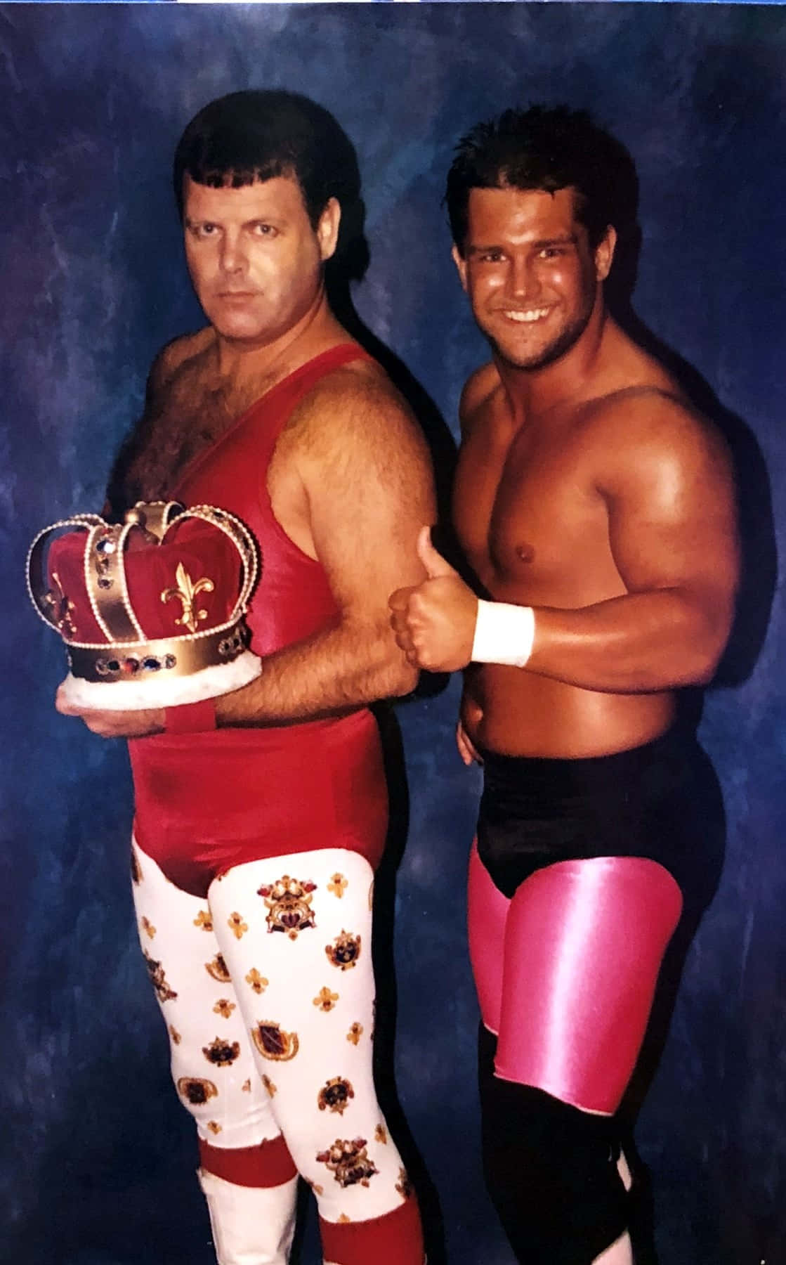 American Wrestler Brian Christopher With Jerry Lawler Wallpaper