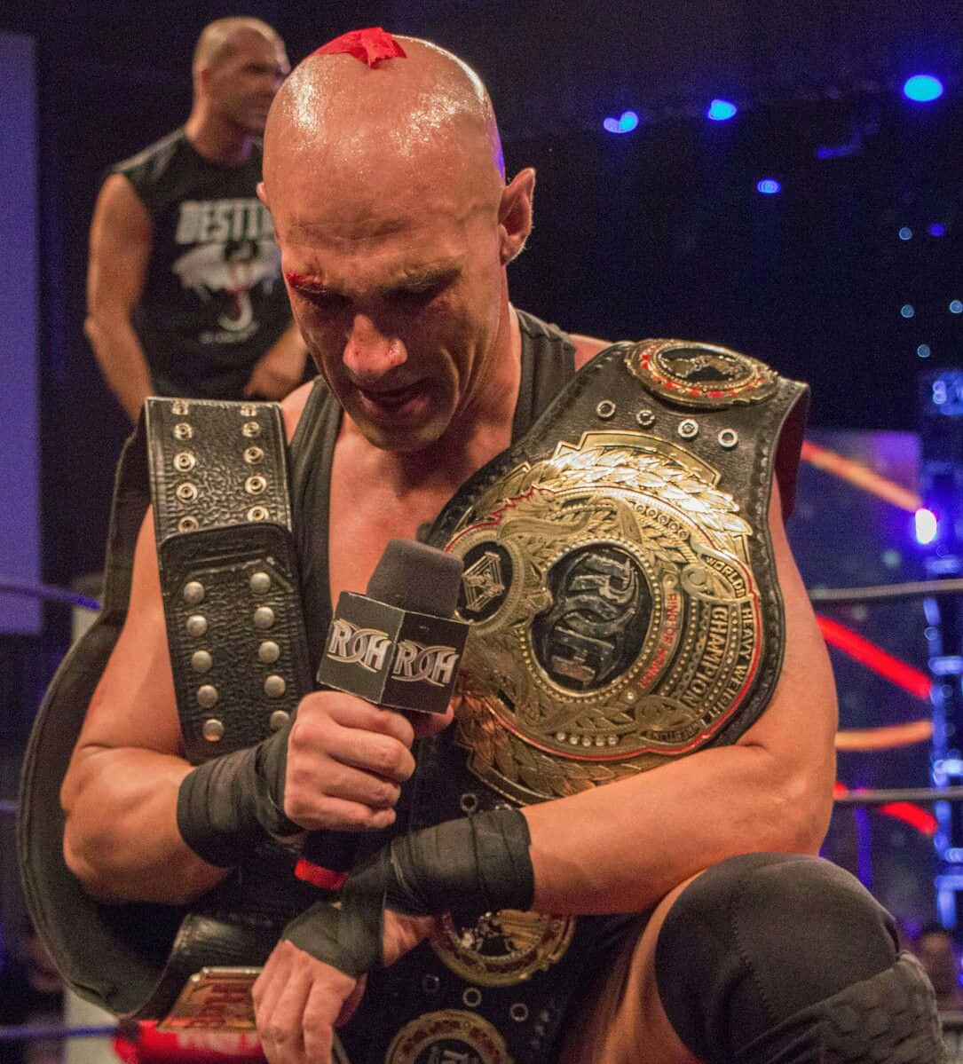 American Wrestler Christopher Daniels Roh Championship Belt Picture