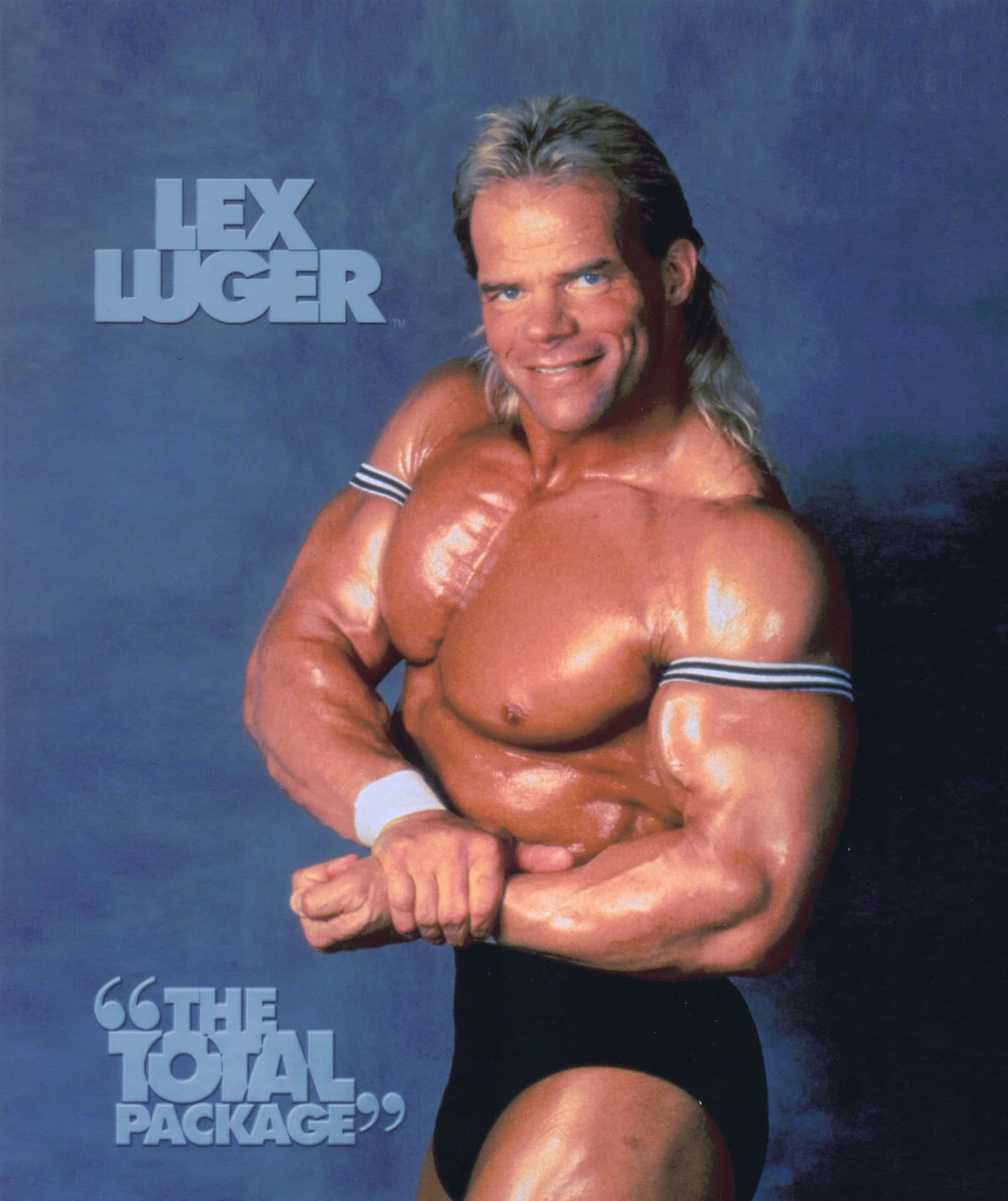 American Wrestler Lex Luger For The Total Package Poster Wallpaper