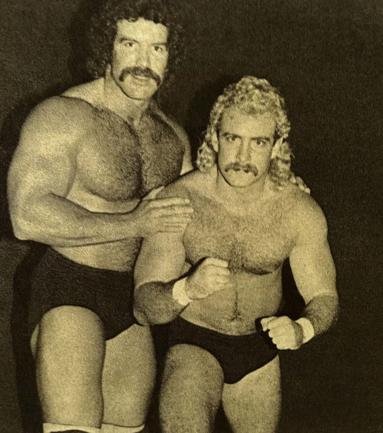 "Legendary American Wrestlers Magnum TA and Scott Hall in action" Wallpaper