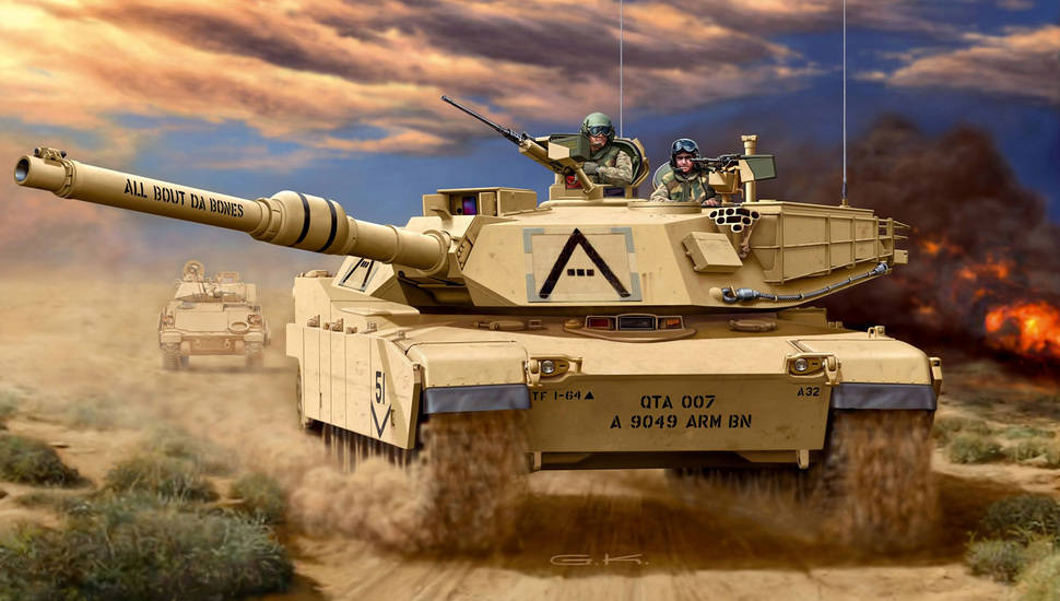 Amerikanska M1 Abrams Tank Wallpaper