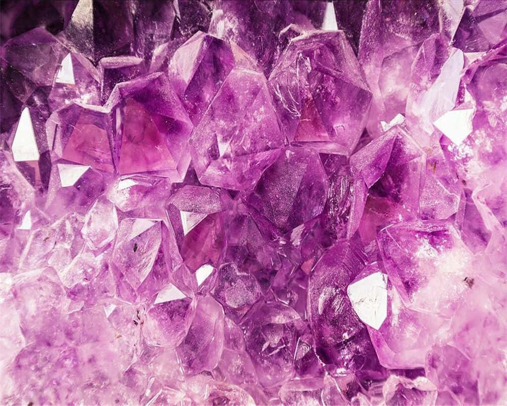 Caption: Beautiful Amethyst Crystal Formation