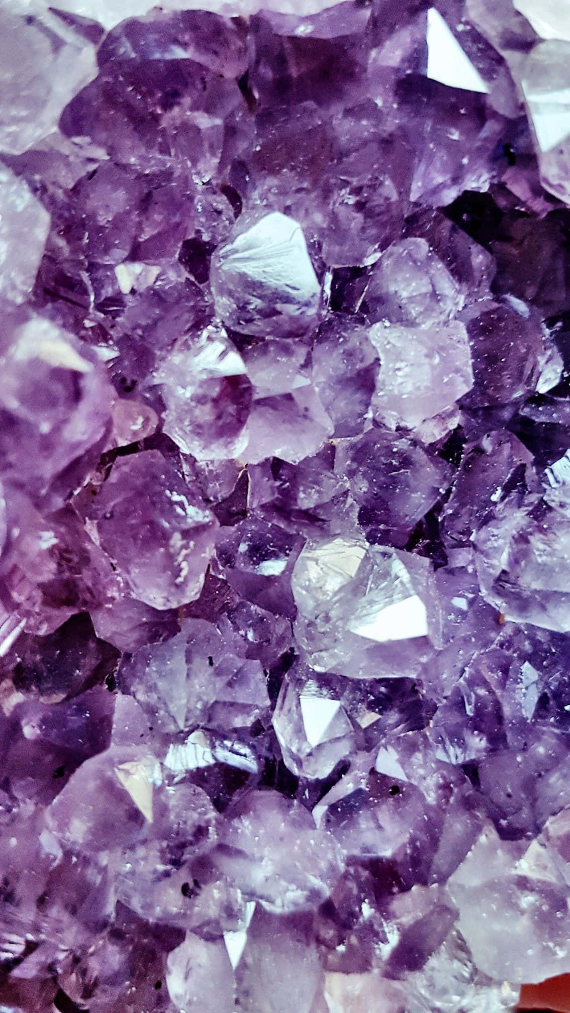 Stunning Close-up Amethyst Crystal Background