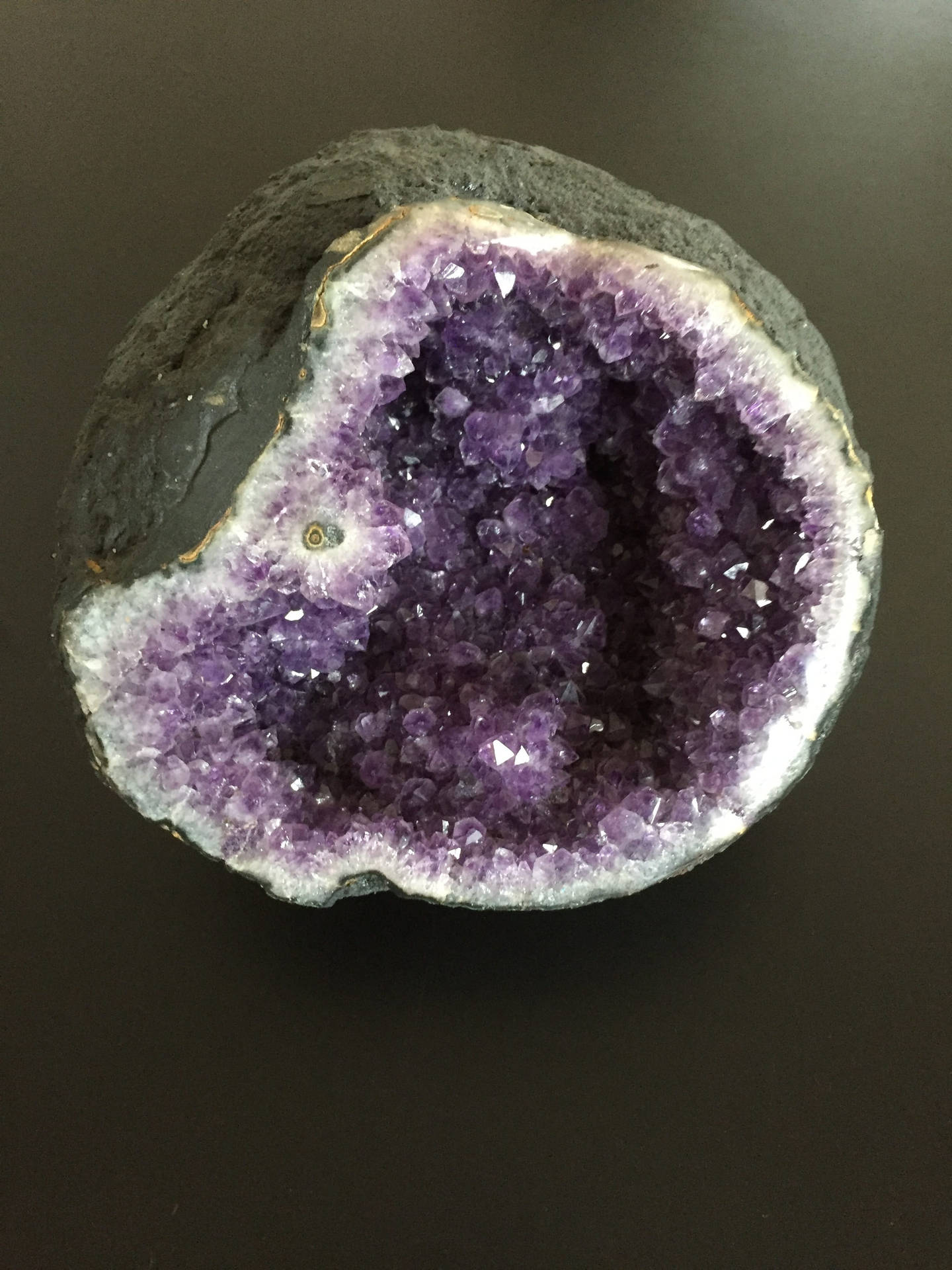 Amethyst Geode With Agate Wallpaper