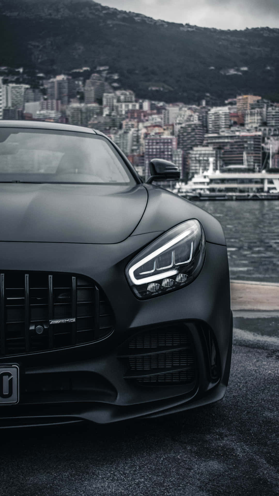Dark Mercedes Amg Gt R Background