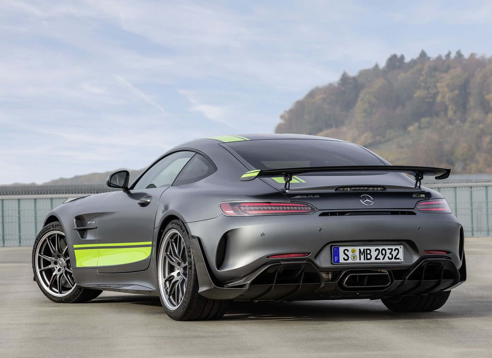 Black Mercedes Benz AMG GT R Pro Rare Angle Background