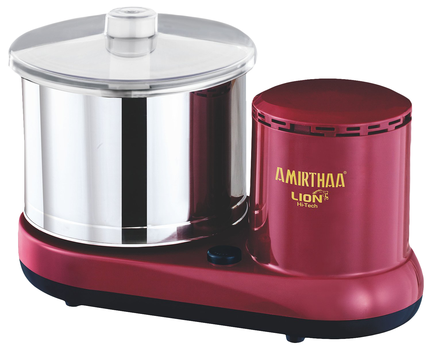 Amirthaa Lions Wet Grinder Red PNG
