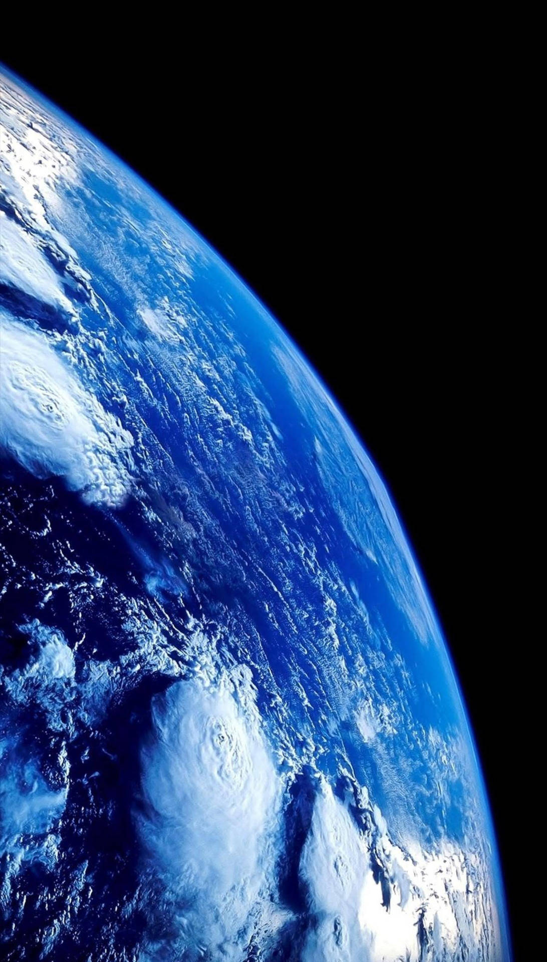 AMOLED Android Blue Earth Wallpaper
