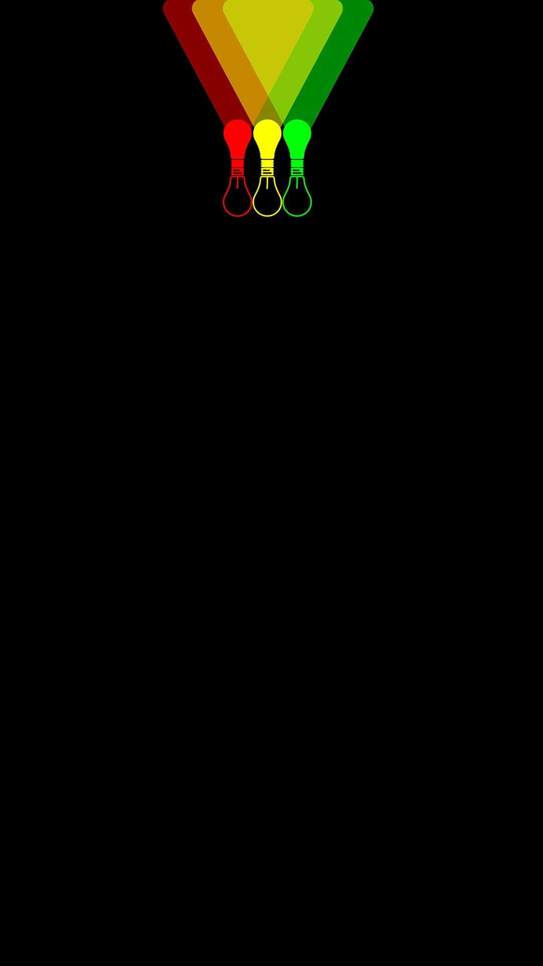 Amoled Background Green Yellow Red Bulbs