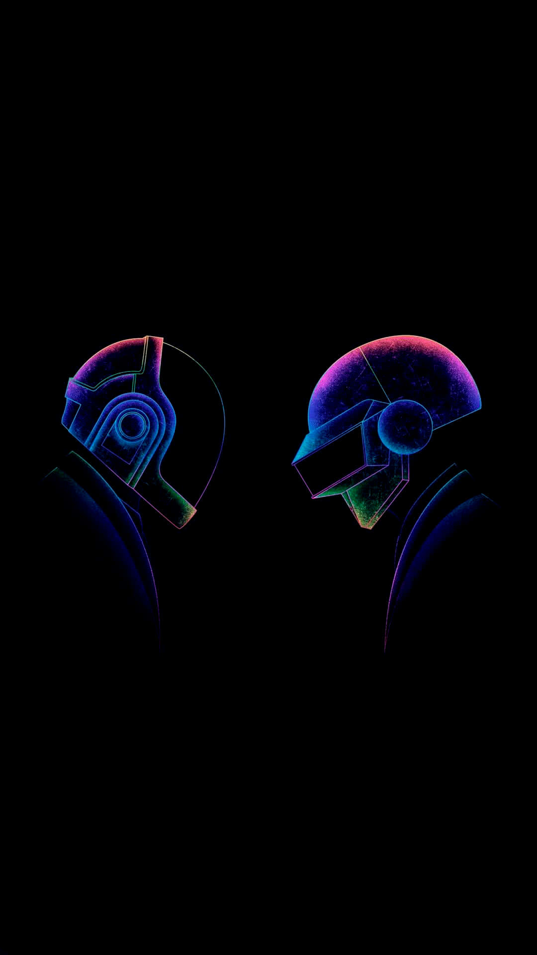 Amoled Background Daft Punk Duo