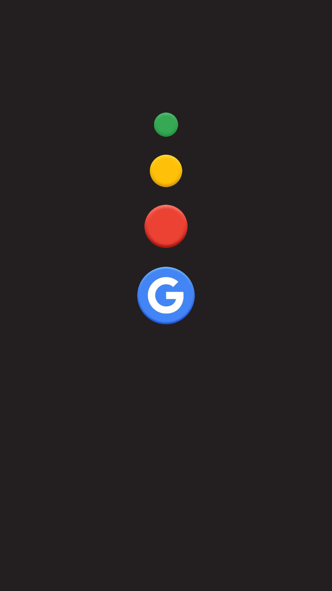 Amoled Background Blue Google Logo