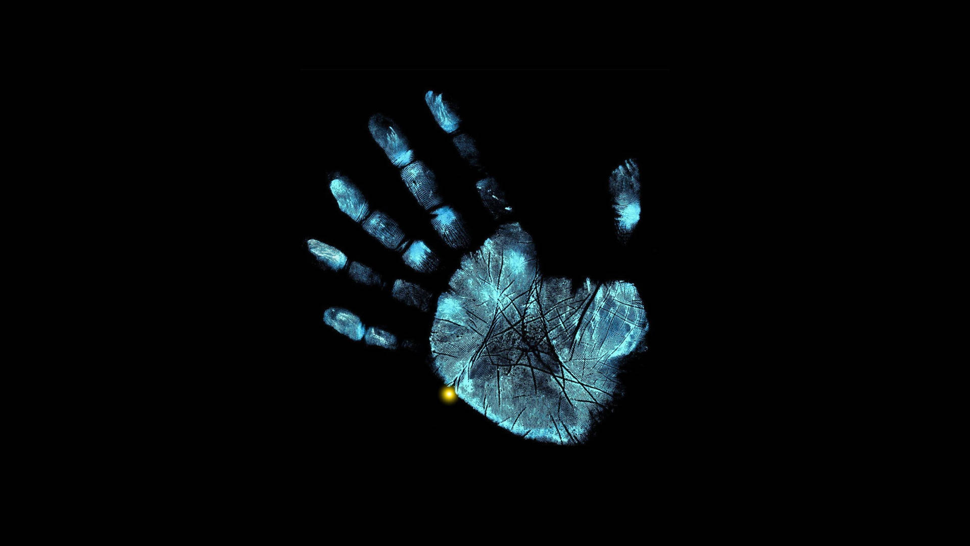 Fundode Tela Amoled De Impressão De Mão Em 4k. Papel de Parede