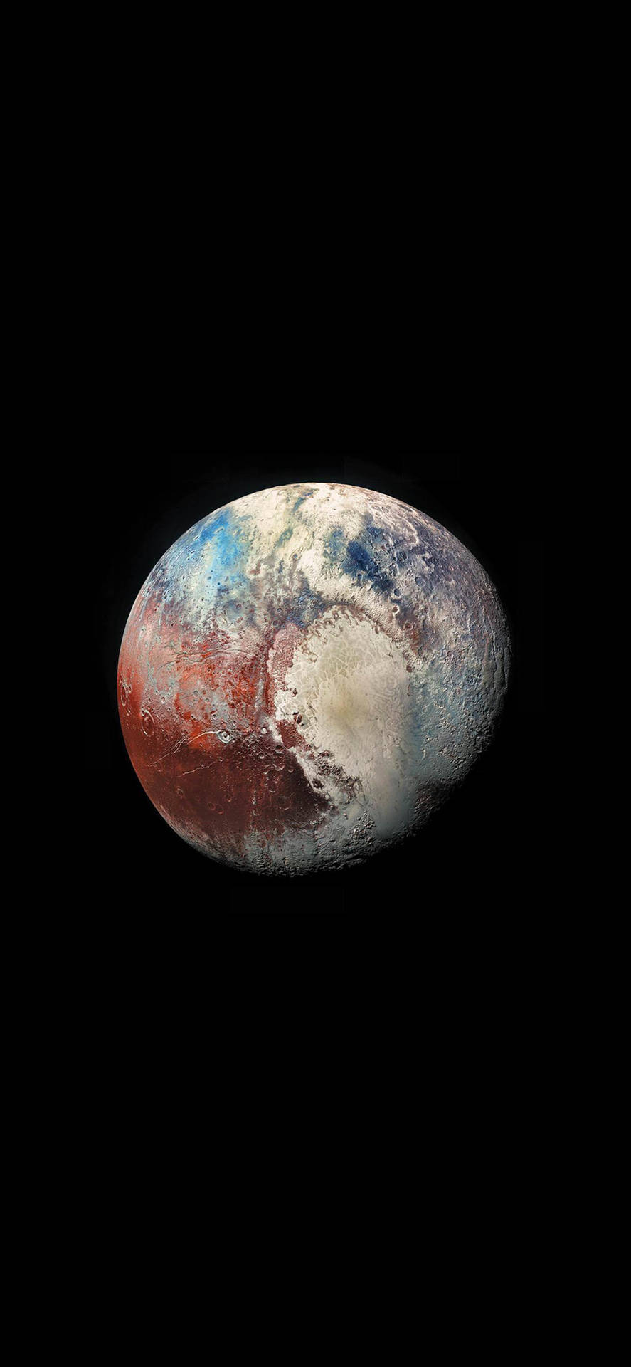 Amoled Pluto Space View Wallpaper