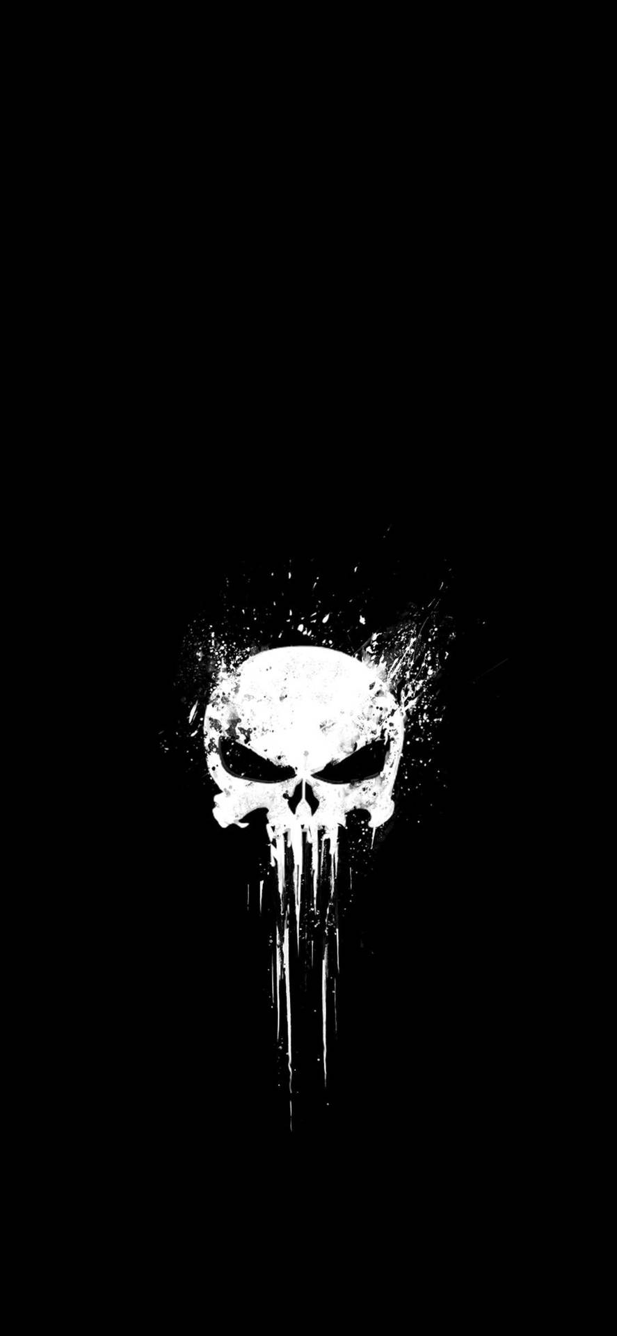 Amoled The Punisher Skull Wallpaper