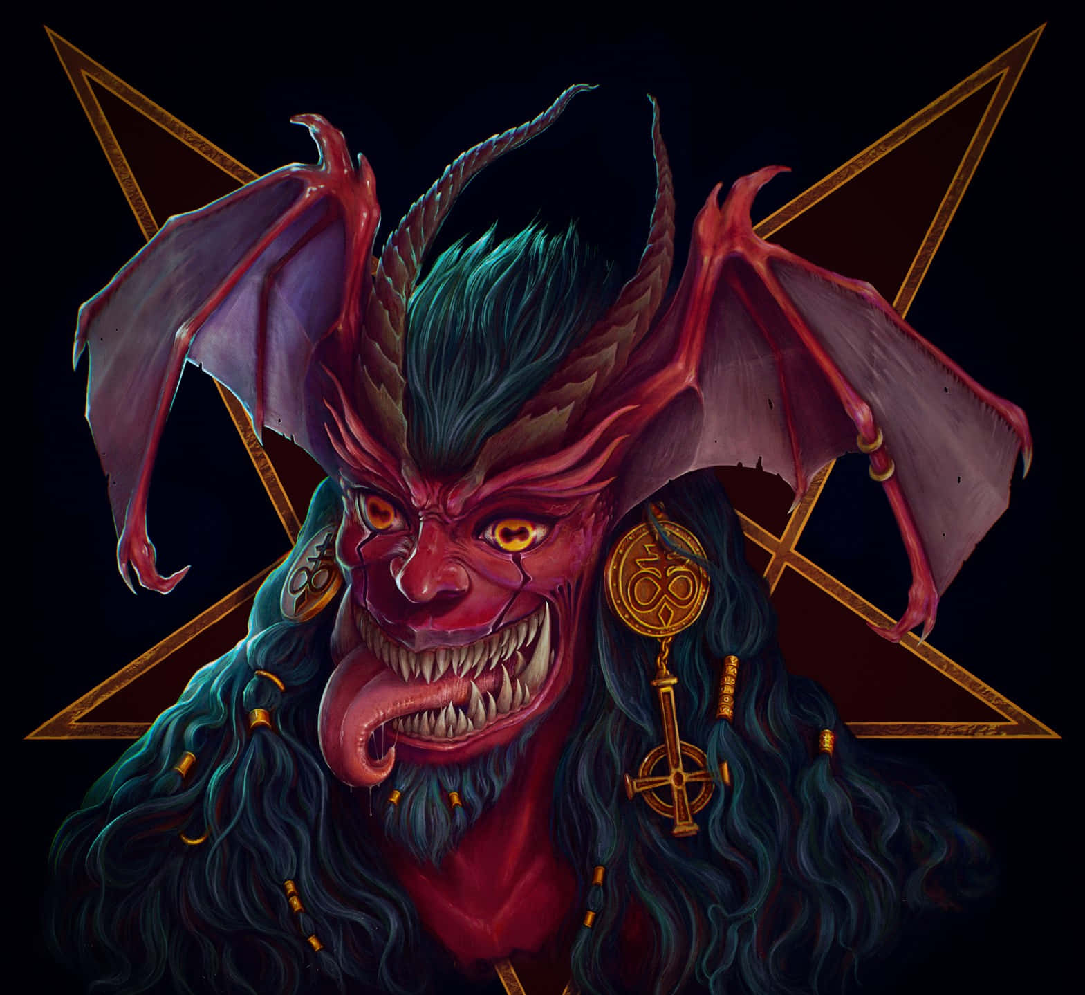 Amon Demon Portrait Devilman Crybaby Wallpaper
