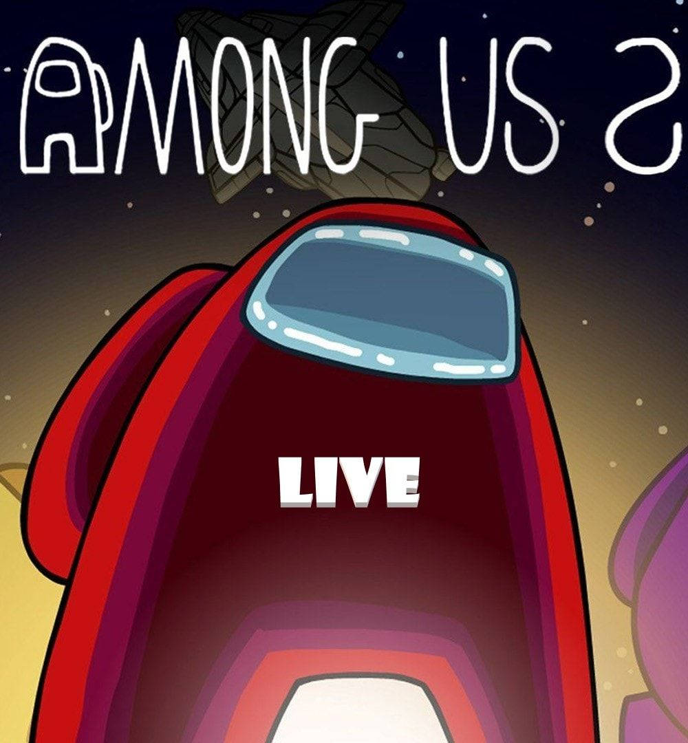 Among Us Aesthetic Live Red Crewmate Wallpaper