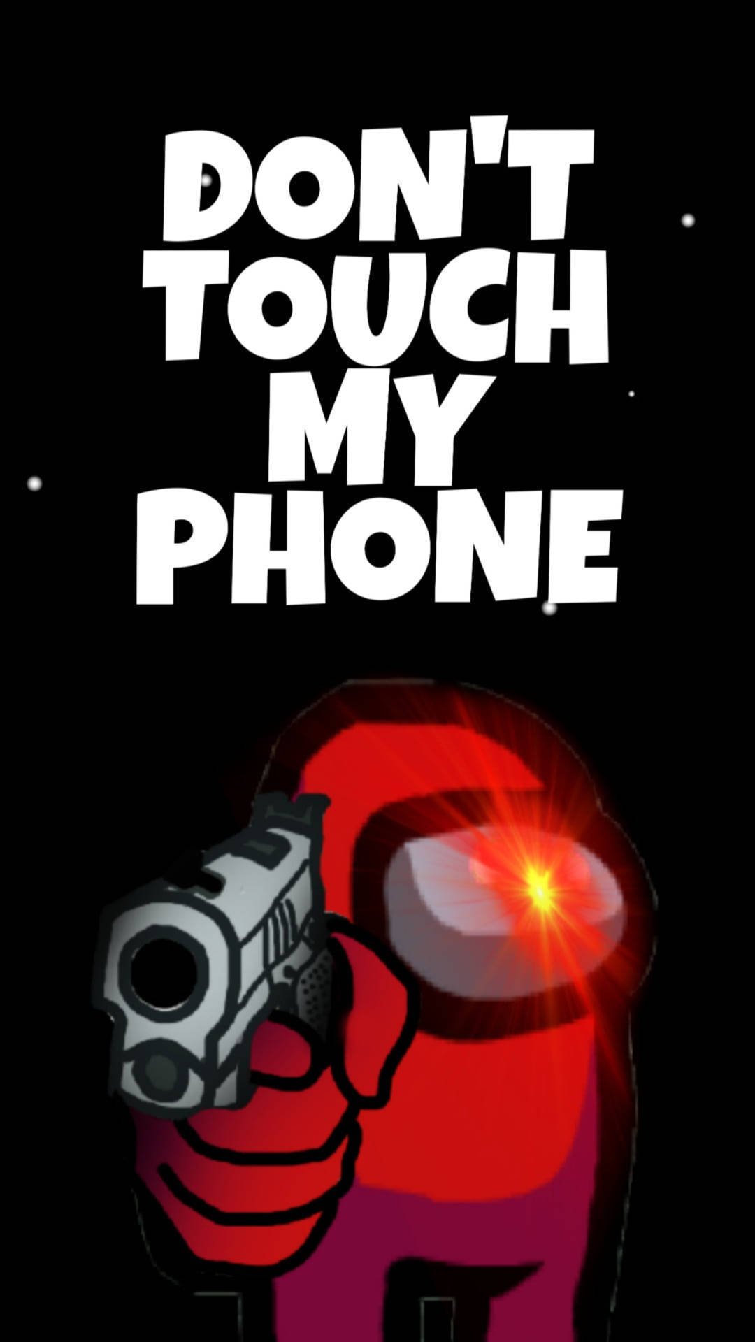 Download Among Us Don't Touch My Phone Wallpaper 