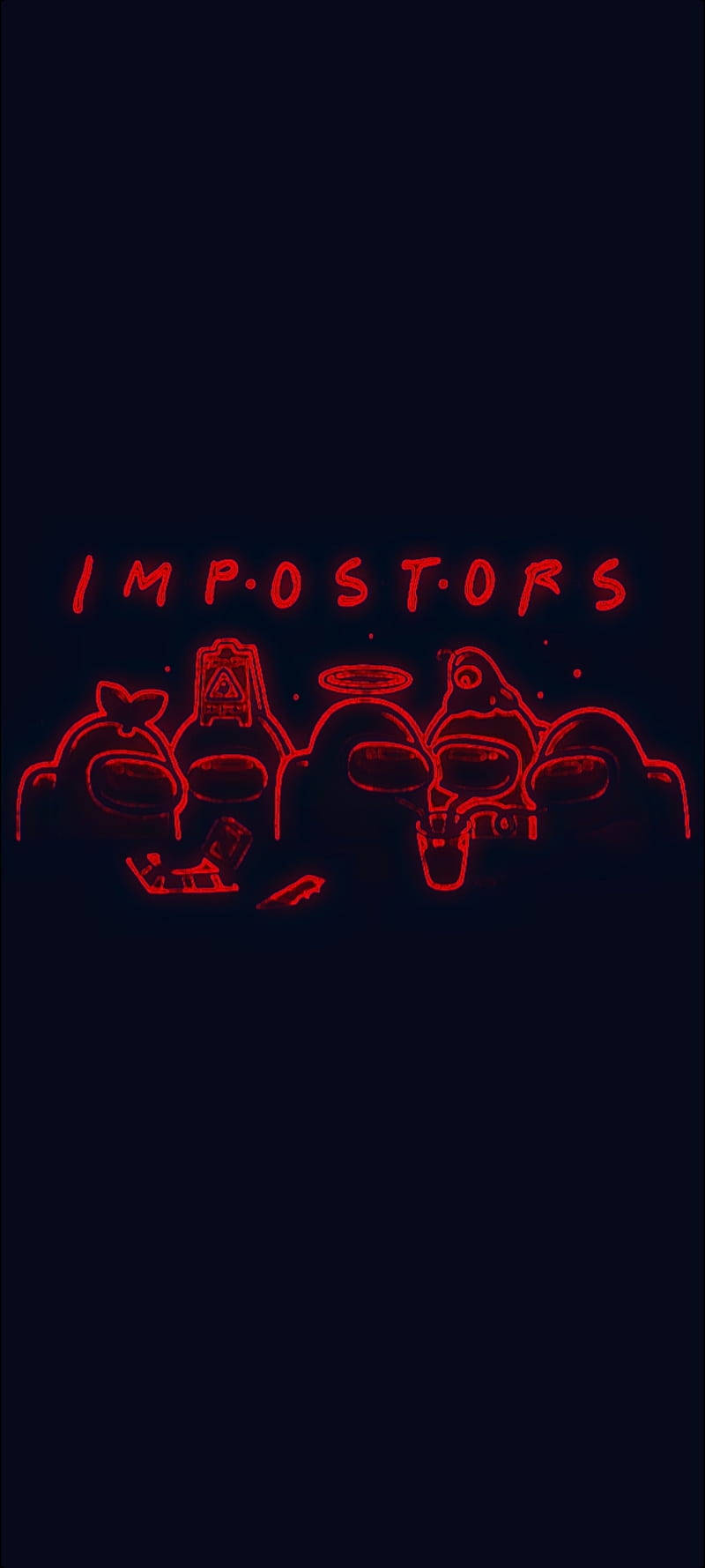 Download Red Impostor Aesthetic Among Us Wallpaper