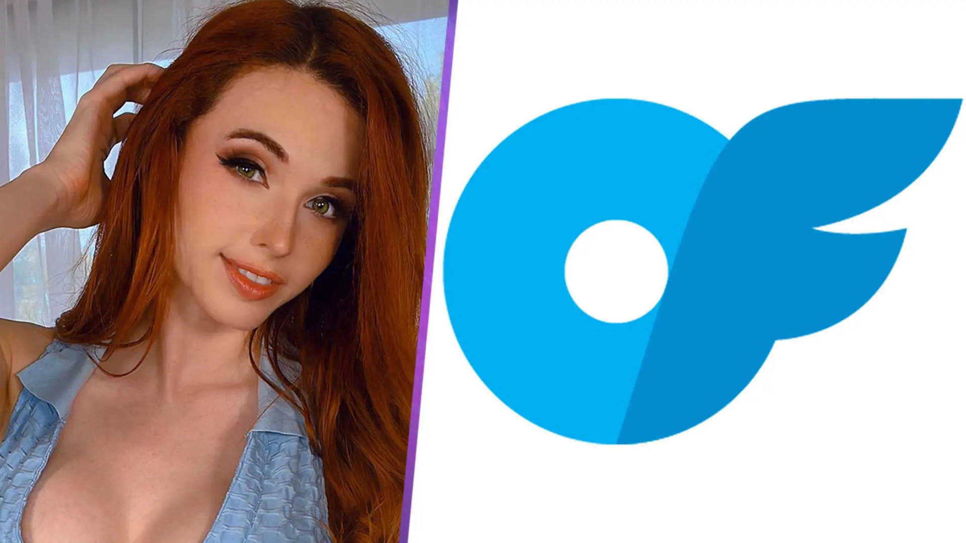 Amouranth And OnlyFans Logo Wallpaper