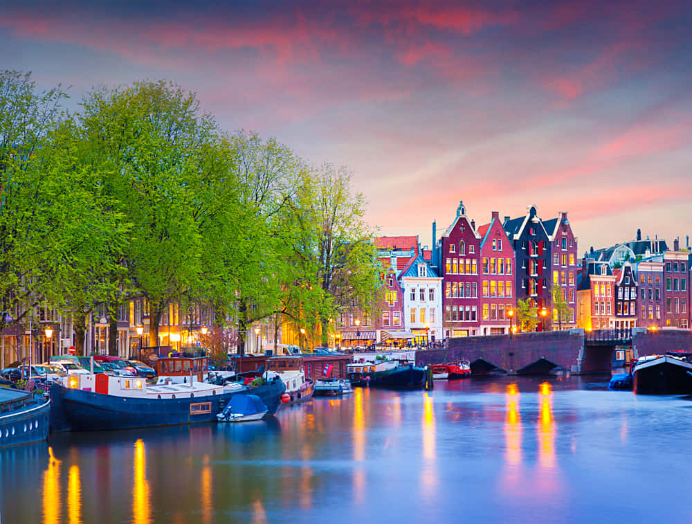"Soak Up Amsterdam's Beauty This Spring!" Wallpaper